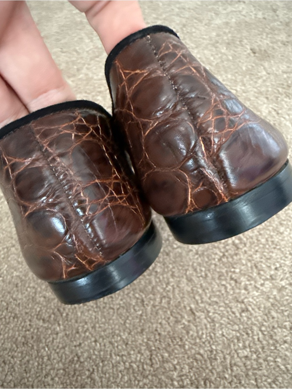 GIUSEPPE ZANOTTI Croc-Embossed Leather Tassel Loafers - Picture 5 of 11